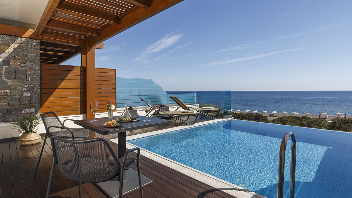 Mediterranean Suite Sea View Private Pool
